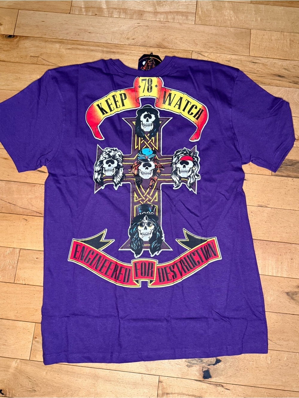 Brand New w/Tags Mishka  PURPLE Graphic T-Shirt Men’s L